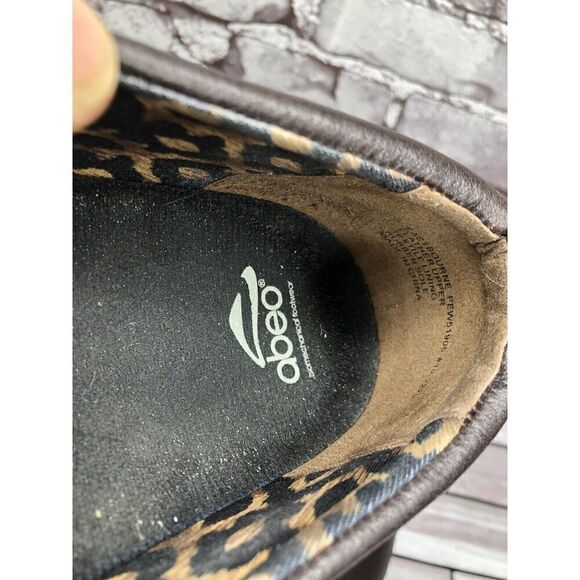 Abeo Eastbourne Dark Brown Leather Slip On Comfort Shoes Women’s Sz 10M US/41EU - Picture 12 of 16